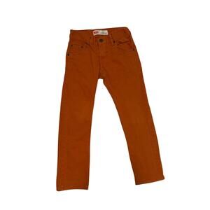Levi’s 513 Slim Straight Burnt Orange Pants Youth Boys 10 Reg W25 L25